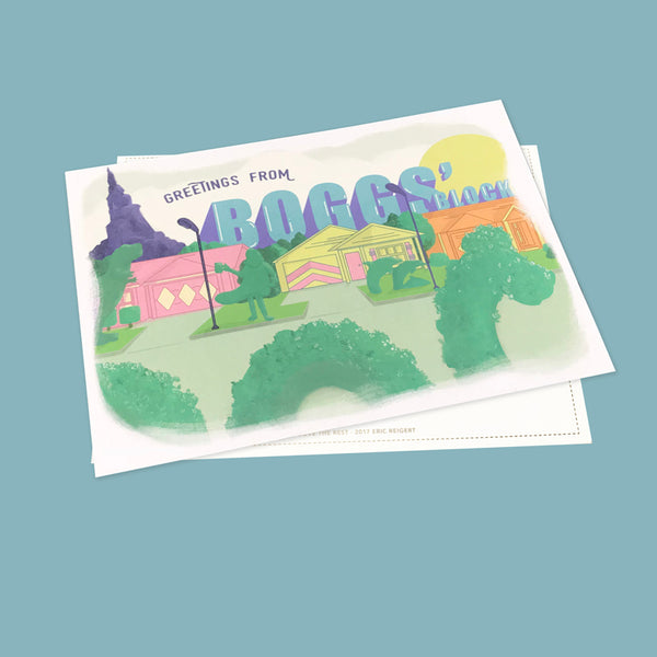 Eric Reigert "Boggs’ Block" Postcard Print