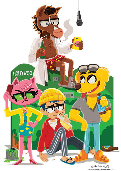Erin Hunting "It's a Bojack World" Print