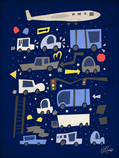 Evan Troutt "Bumper to Bumper" Print