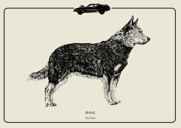 Evanimal "Dog" Postcard Print