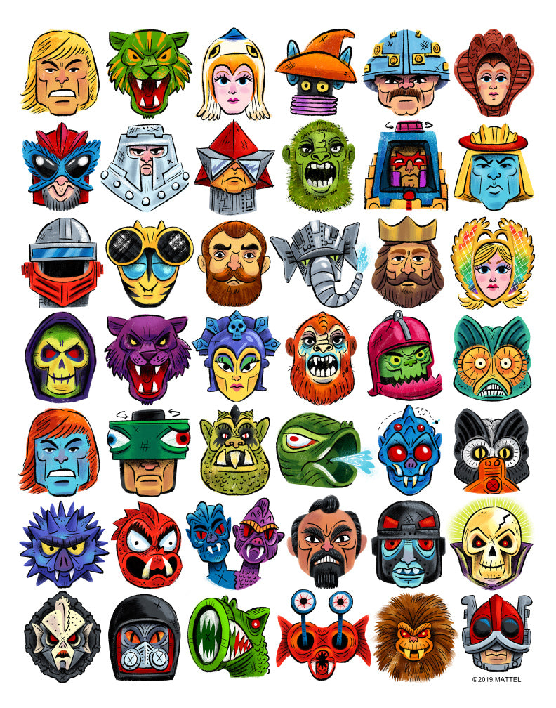 Luke Flowers "Faces of Eternia" Print
