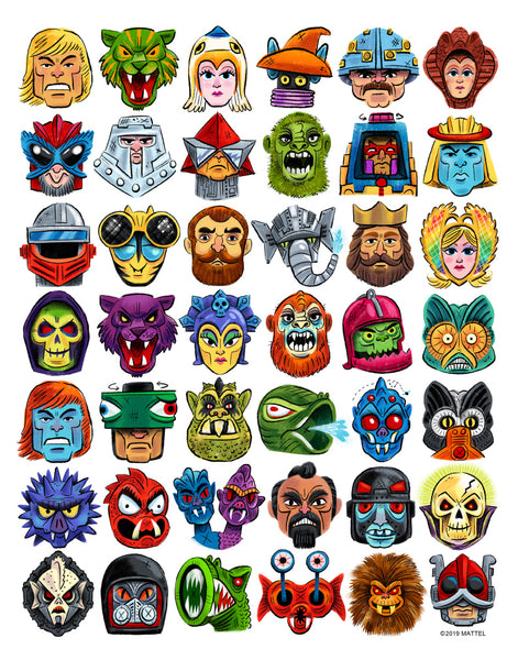 Luke Flowers "Faces of Eternia" Print