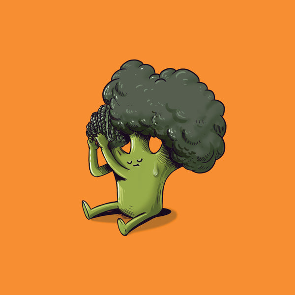 Alex Solis "Broccoli Getting Cornrows" Print
