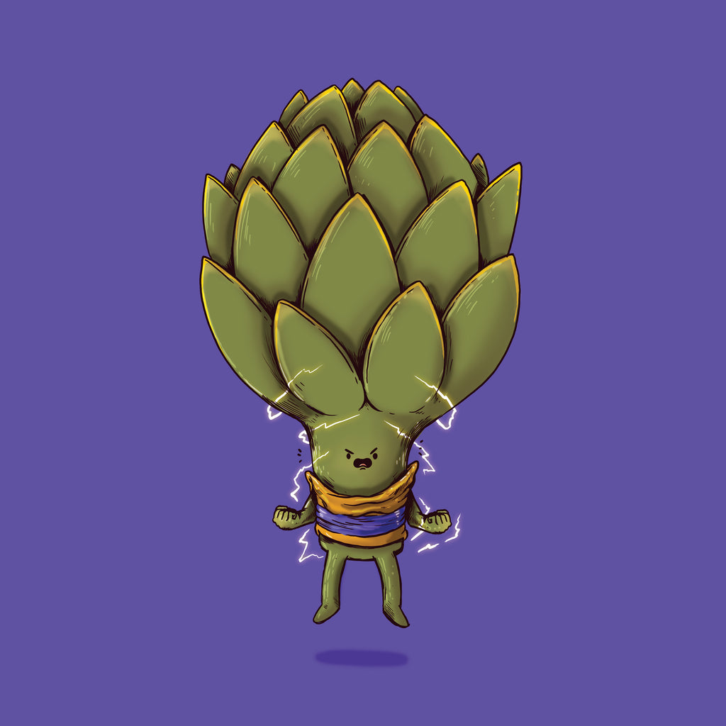 Alex Solis "Super Sayan Artichoke" Print