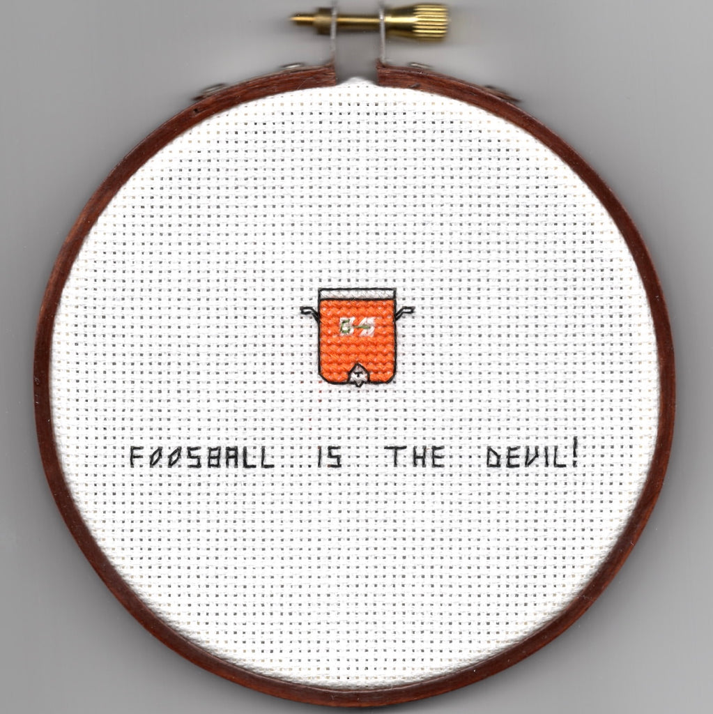 Oh Sew Nerdy "Foosball is the devil!"
