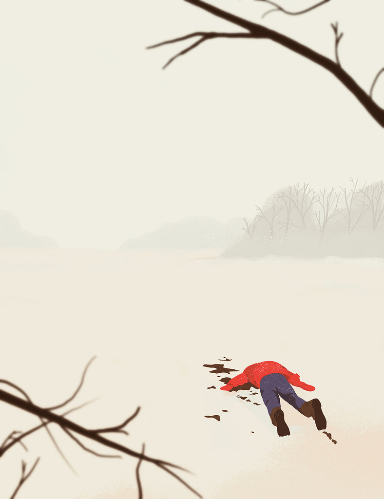 Nan Lawson "Body in the Snow" Print