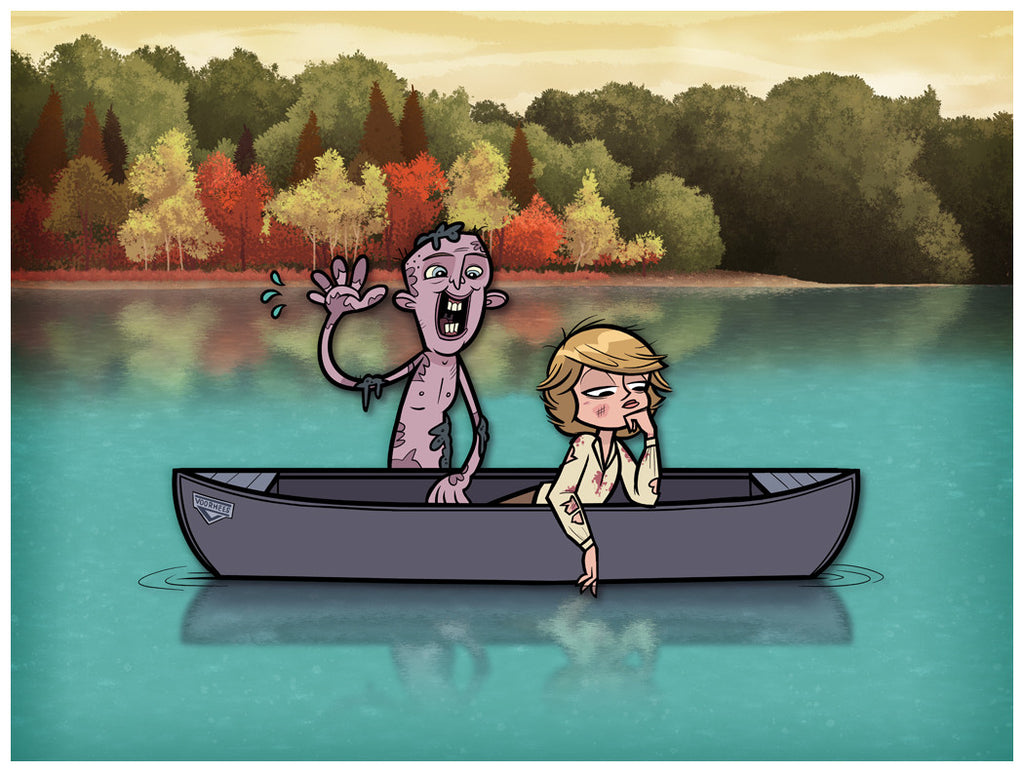 Justin White "He wasn't a very good swimmer" Print