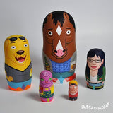 Andy Stattmiller "Bojack Horseman" Nesting Dolls