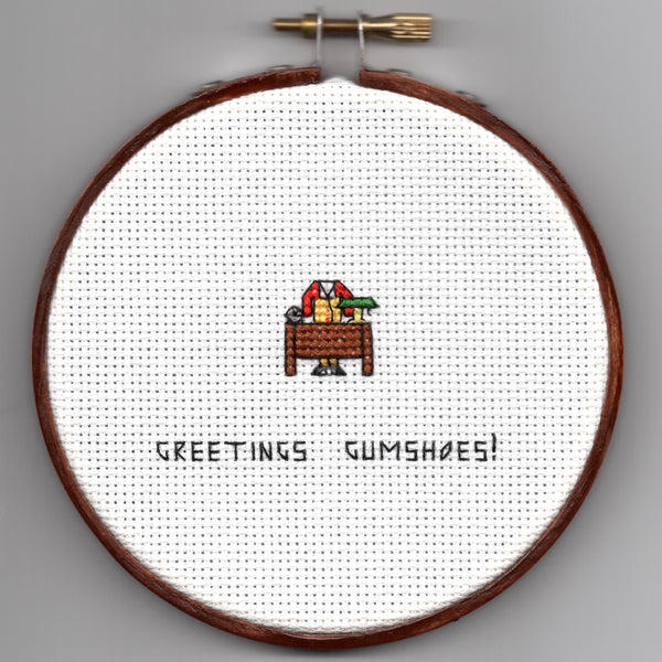 Oh Sew Nerdy "Greetings Gumshoes!"