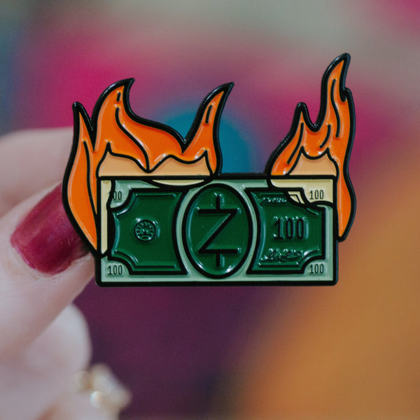 .Raphael Kelly "Ozark Flaming Cash" Pin