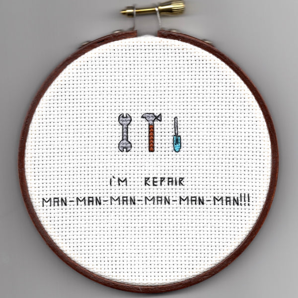 Oh Sew Nerdy "I’m Repair Man-Man-Man-Man-Man-Man!!!