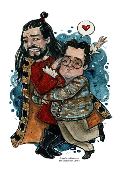 Super Group Hugs - Erin Schechtman Caruso "Not you, Guillermo HUG" Print