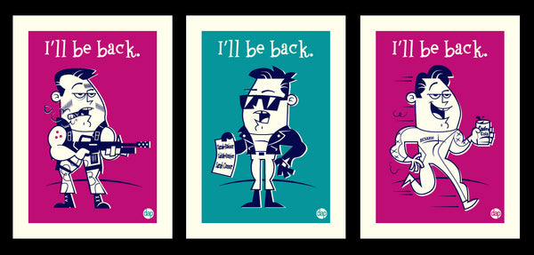 Dave Perillo "I'll Be Back" Framed Print Set