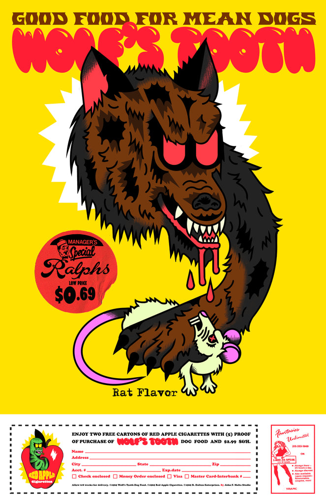 John F. Malta "Good Food for Mean Dogs" Print