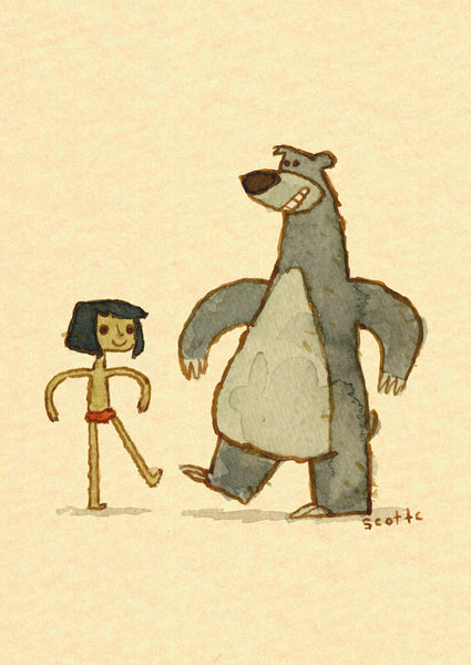 Scott C. "Jungle Book Showdown" Greeting Card