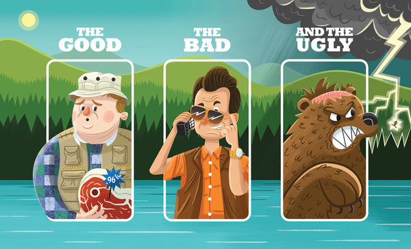James Loram "These Woods Ain't Big Enough For The Three Of Us." Print