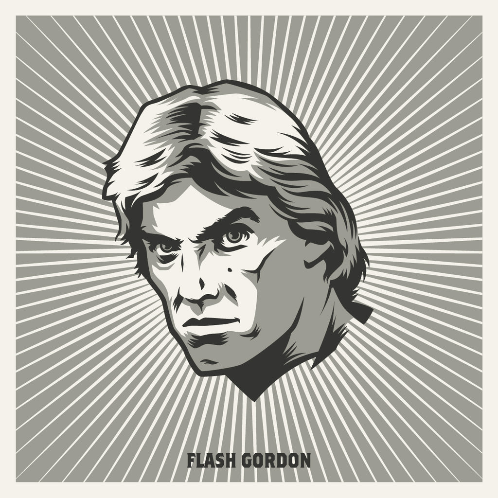 Jeffrey Everett "Swords: Flash Gordon" Framed Print