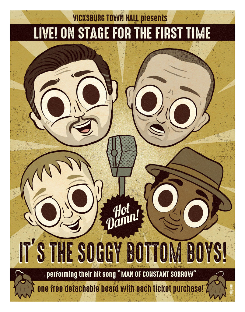 Jellykoe "Soggy Bottom Boys" Print