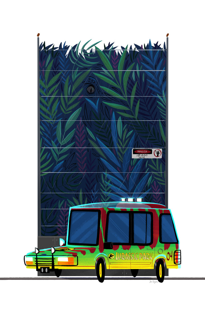 Jen Taylor "Ah, now eventually do you plan to have dinosaurs on your, on your dinosaur tour, right?" Print