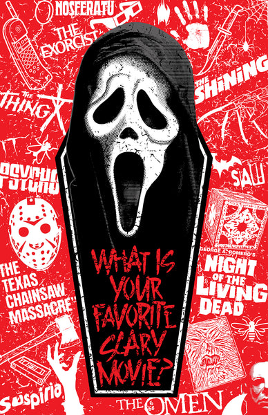 Jeremy Berkley “What’s your favorite scary movie?” Print – Gallery1988