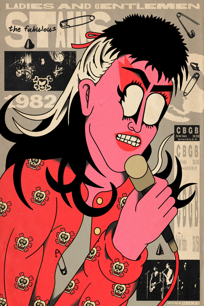 John F. Malta "Ladies and Gentlemen: The Fabulous Stains" Print