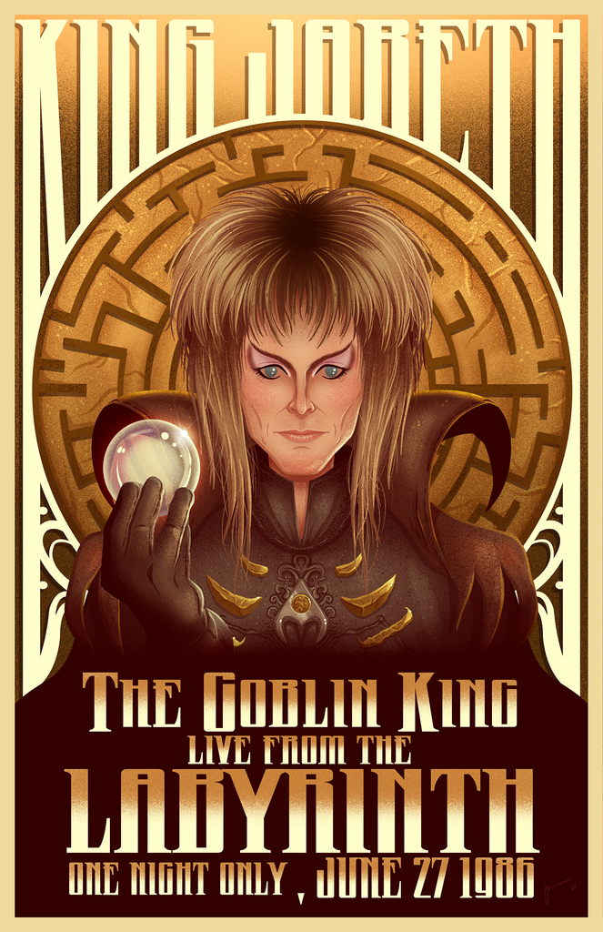 Jonathan Jourdenais "JARETH, THE GOBLIN KING" Print