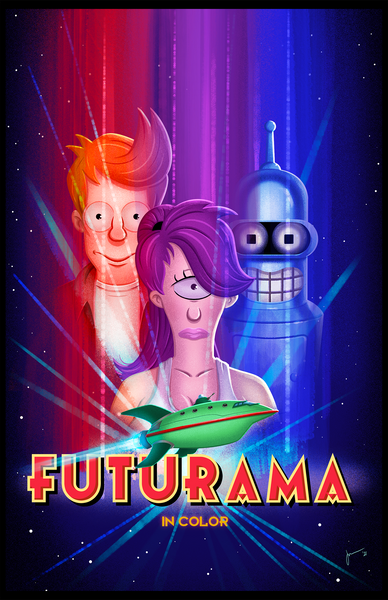Jonathan Jourdenais "Futurama in Color" Print