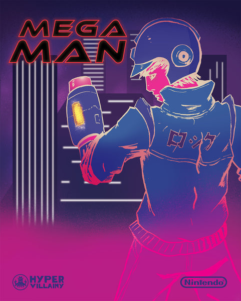 Jordan Brade "Mega Man One Sheet" Print