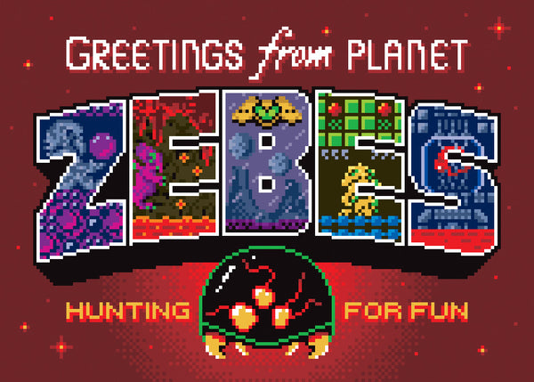 Jude Buffum "Greetings from Planet Zebes" Postcard Print