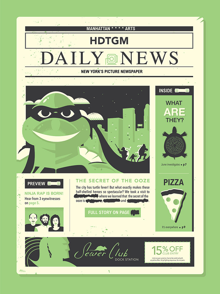 Kevin Tiernan "Slow News Day" Print