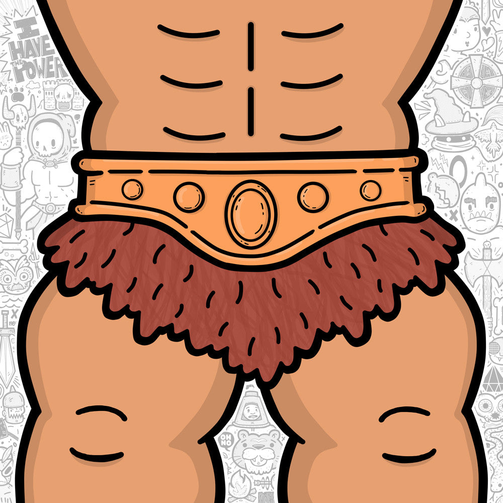 Kill Taupe "Battle Briefs" Metal Print