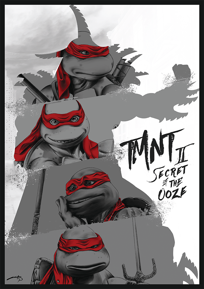 Lucas Tetrault "TMNT II: Secret of the Ooze - Variant" Print