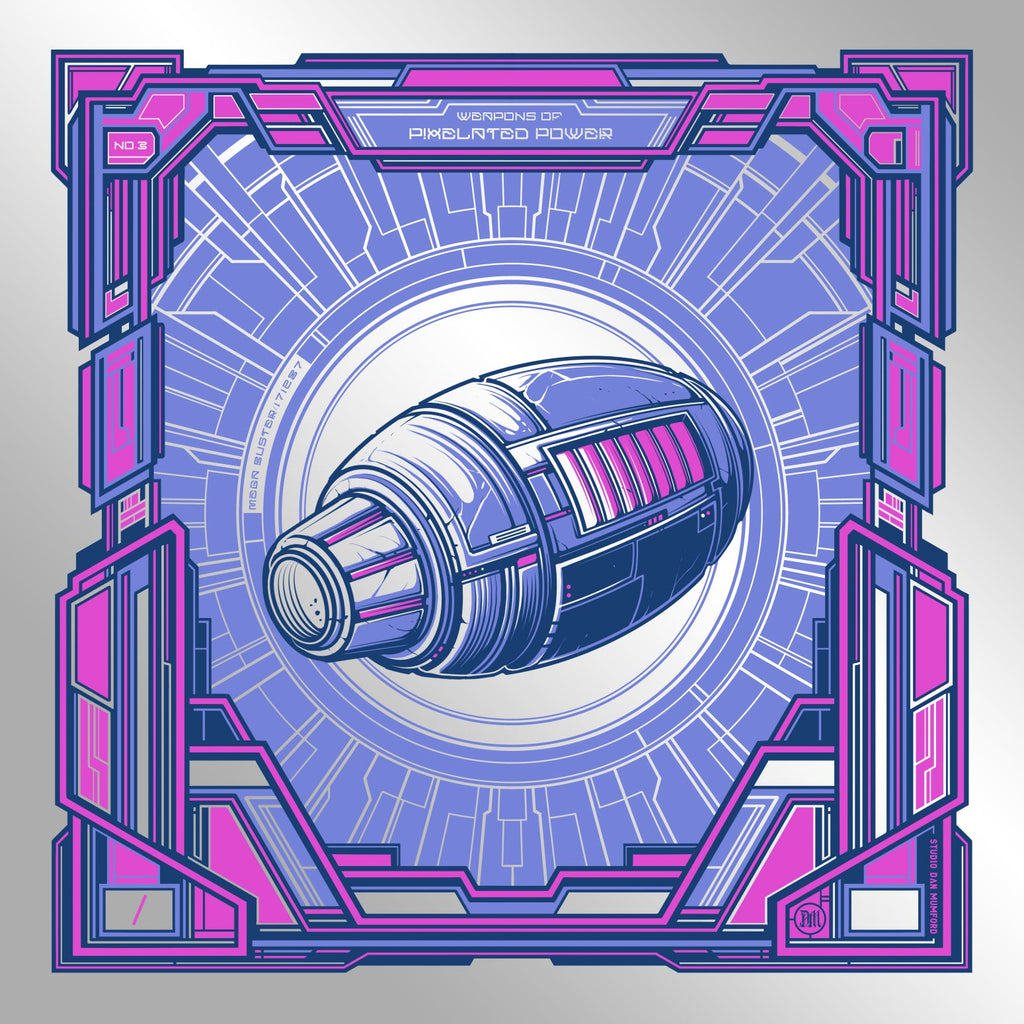 Dan Mumford “Mega Buster. (Foil Variant)” Print