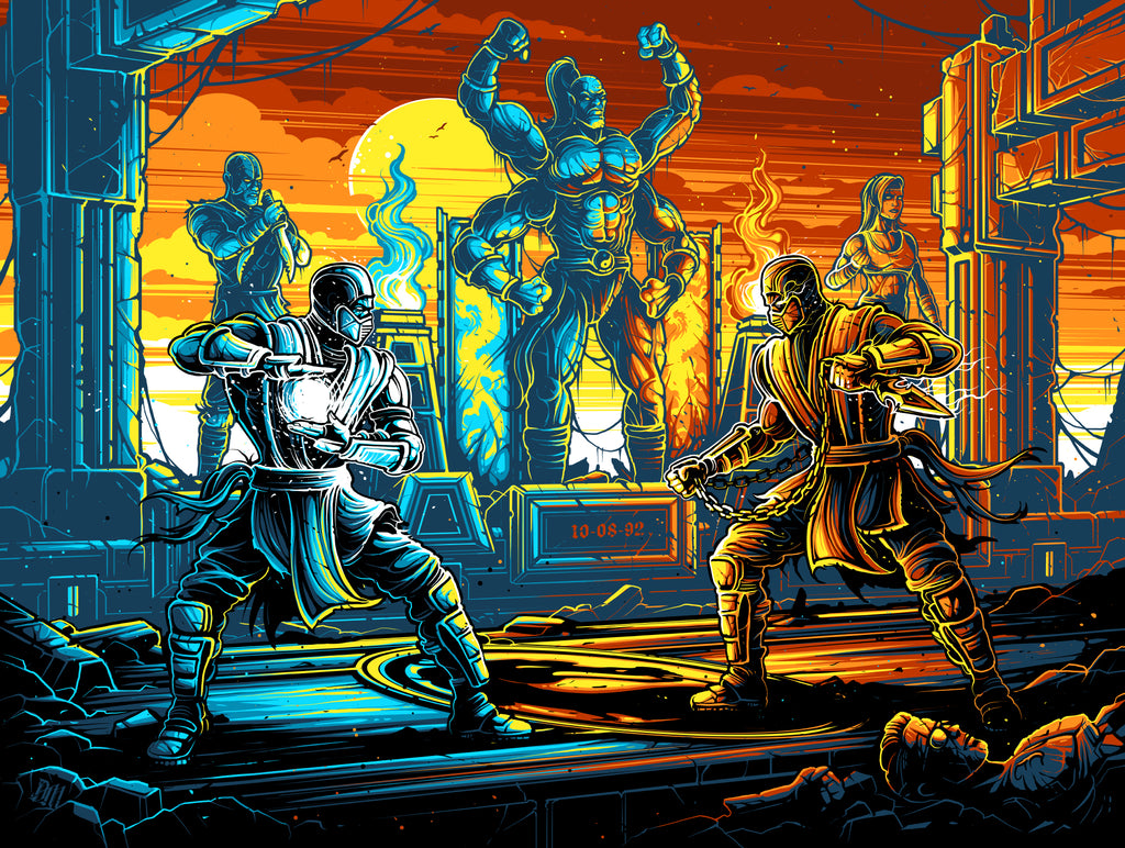 Dan Mumford “I am Scorpion. The fire to your ice.” Framed Print