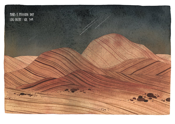 Maggie Chiang "Last Day on Mars" Postcard Print