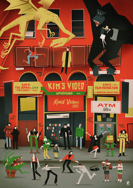 Mark Borgions "Kim's Video Upground" Print