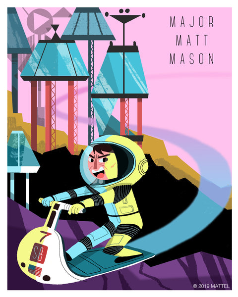 Oliver Akuin "Major Matt Mason" Print