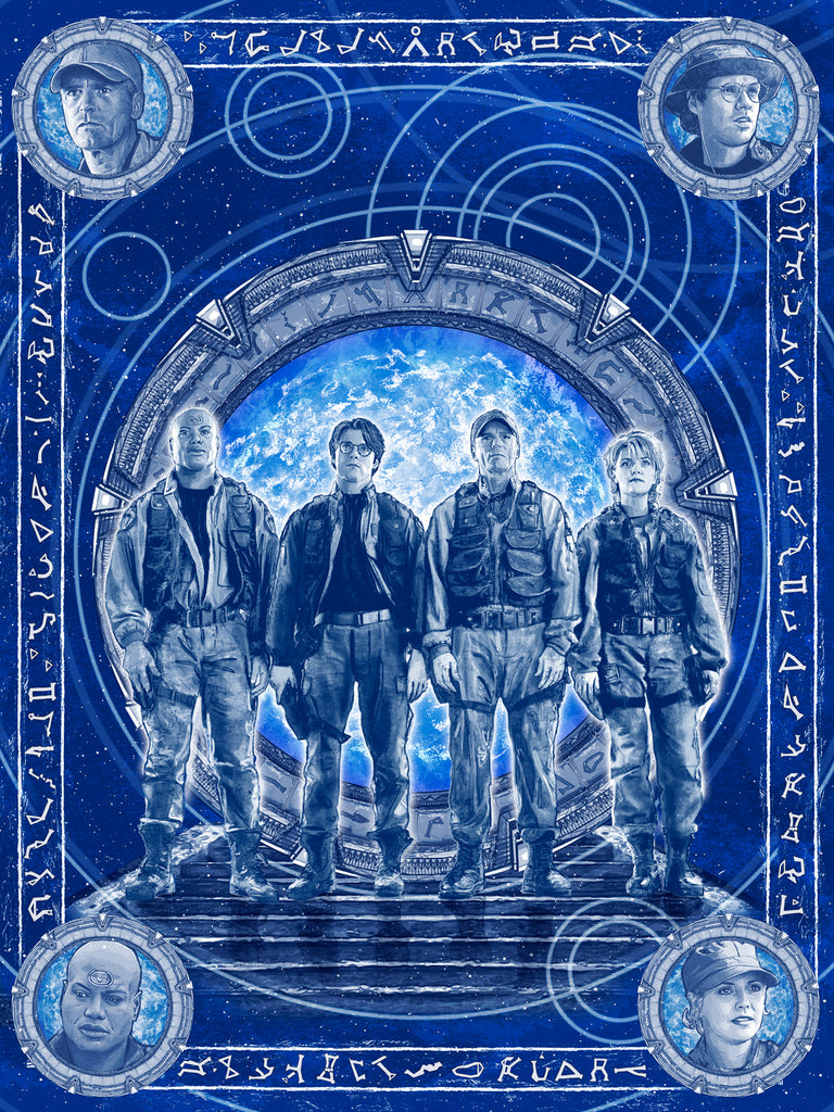 Matthew Brazier "Chevron Seven, Locked" Print