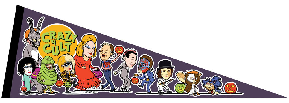 Matthew Lineham "Crazy 4 Cult Trick-or-Treater Pennant" Pennant
