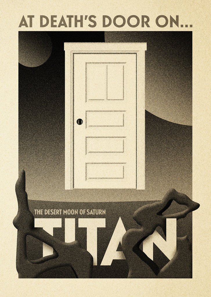 Michael De Pippo “At Death's Door on Titan” Postcard Print