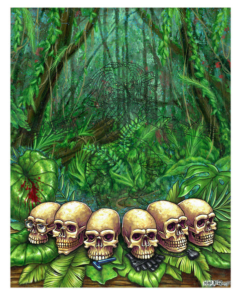 Mike Bilz "The Demon Who Makes Trophies of Man" Print