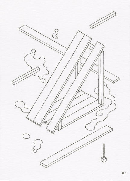 Andrew DeGraff "Mini Unfinished Construction Site 3"