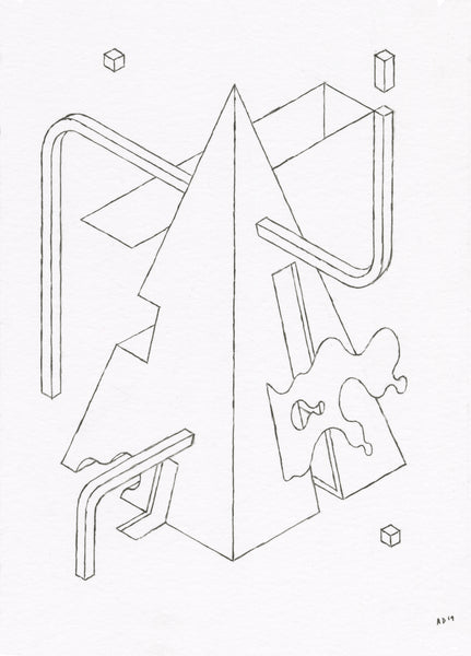 Andrew DeGraff "Mini Unfinished Construction Site 5"
