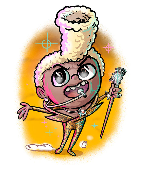 Nate Bear "Li'l Ruby Rhod" Print