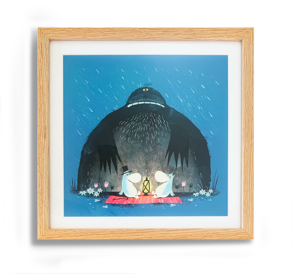 Nikolas Ilic "Moominpapa & Moomin" framed print