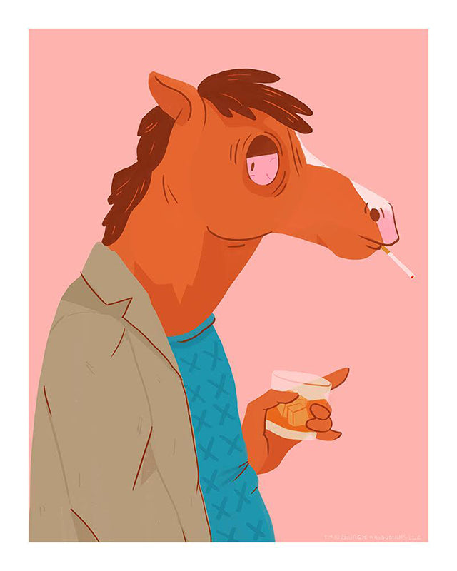 Nan Lawson "Why The Long Face?" Print