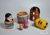 Andy Stattmiller "Bojack Horseman" Nesting Dolls