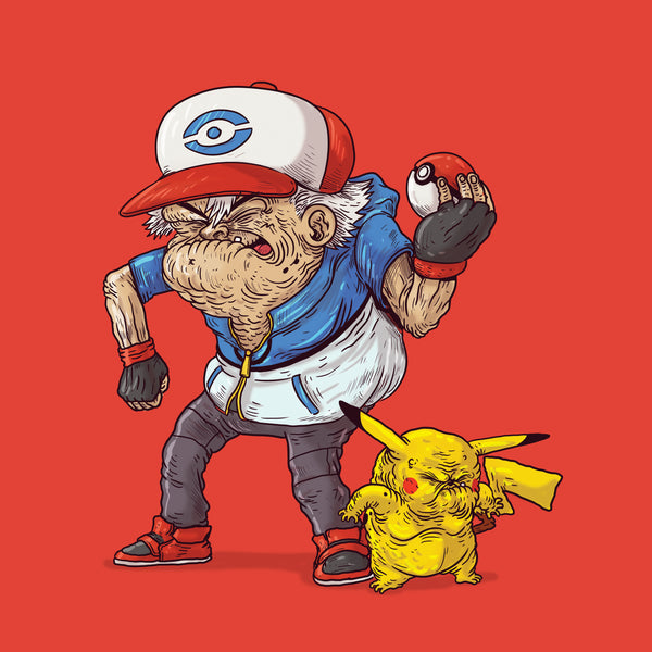 Alex Solis "Old Ash & Old Pikachu" Print