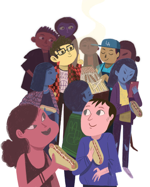 Oliver Akuin "L.A. Danger Dogs" Print