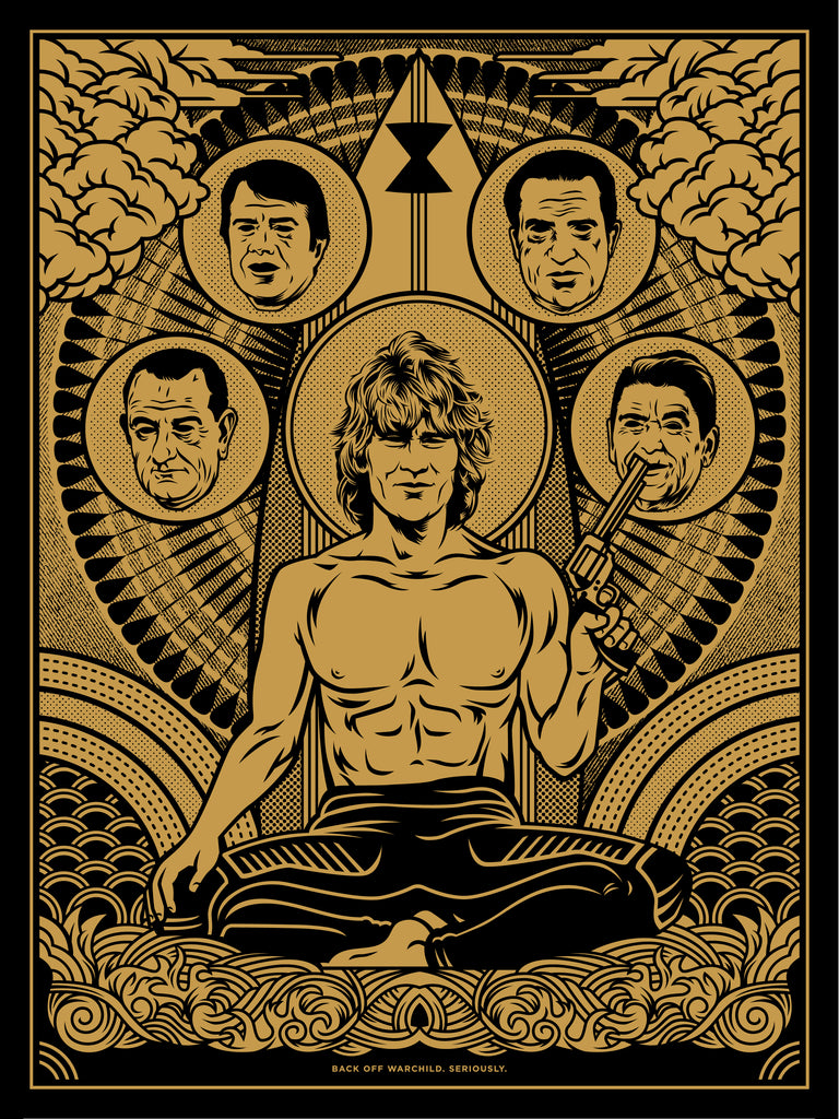 Jeffrey Everett / Rockets Are Red "Back Off, Warchild. Seriously. (Black)" Print